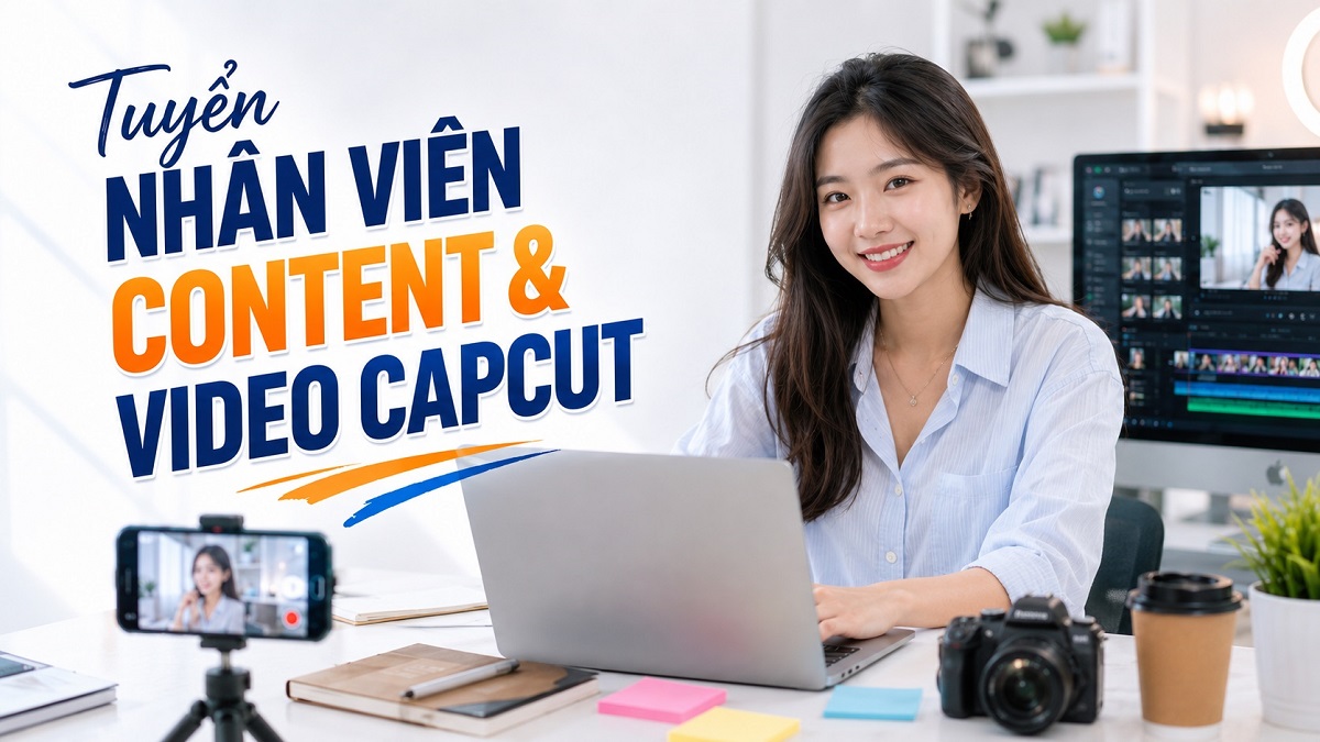 NV Nữ làm Content & Video CapCut